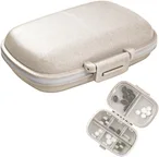 With the thickened silicone ring surrounded, can keeps your travel pill case closed tightly.
Portable: Can easily placed in your wallet, suitcase, backpack, handbag, and your coat pocket, also very convenient to carry on a trip.